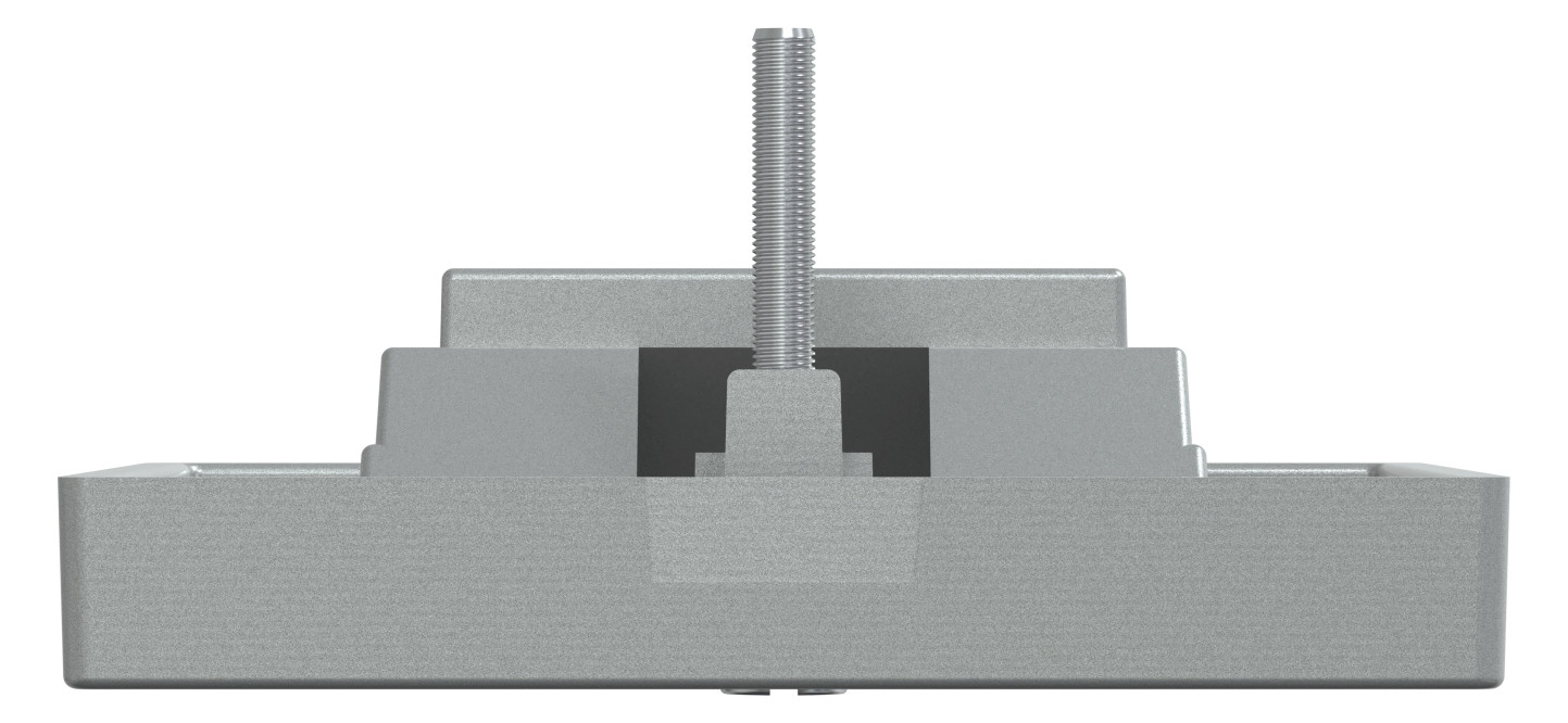 Zentralplatte UAE/IAE 1f System M alu Schraubbef