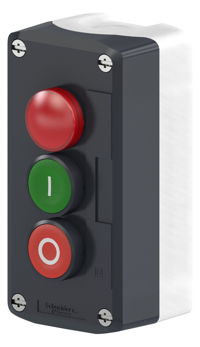 Befehls-/Meldegerät 2f 2tast 1meld Kst IP65