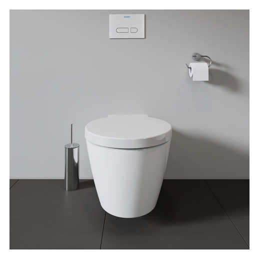 Duravit WC-Sitz Starck 1 mit Absenkautomatik, abnehmbar, mit Scharnierwelle, weiß