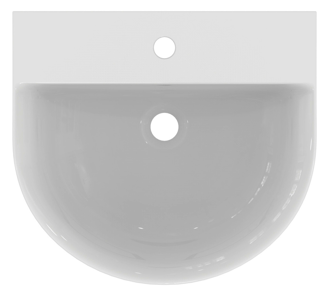 Ideal-Standard Waschtisch Connect Air 50x45x16cm, mit Hahnloch und Überlauf, weiß