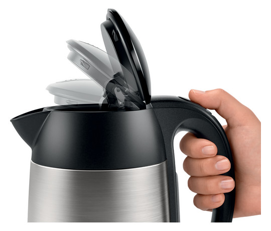 Wasserkocher 1,7l Edst DesignLine 2400W edst/sw Anzeige:außen m.Sieb