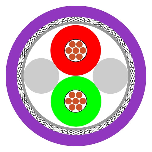 HELU Bus-Leitungen 1x2x0,65 PVC   800649 