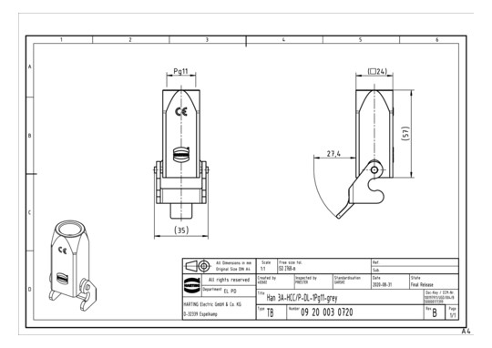 HART Kupplungsgehäuse        09200030720 