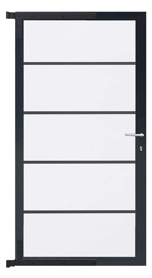 Bild FARÖ-Tor-Komplettset 90 x 173 cm, weiß/a nthrazit - n.a.-0