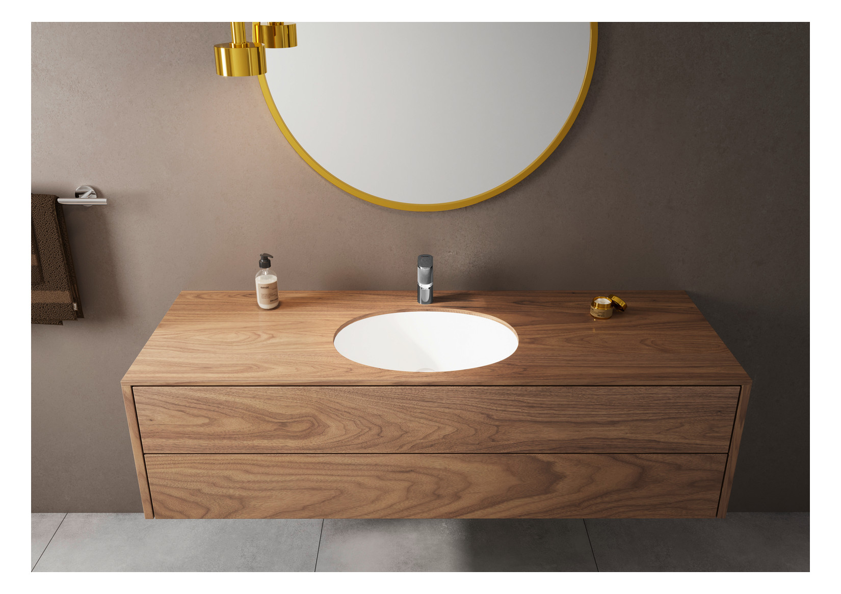 hansgrohe Waschtisch-Einhebelmischer 100 Vernis Blend mit Zugstangen-Ablaufgarnitur, chrom