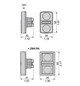 Drucktaster Front 2f o.tastenpl bel.b Ø22,5mm Geeignet für Beleuchtung IP66