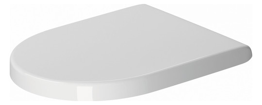 Duravit WC-Sitz Starck 3 ohne Absenkautomatik, Scharniere Edelstahl, weiß