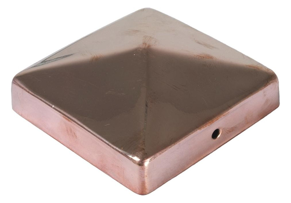 Bild Pfostenabdeckung Pyramide Kupfer aus Met all 9 x 9 cm - n.a.-0