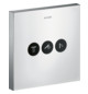 hansgrohe Fertigmontageset ShowerSelect UP-Ventil, 3 Verbraucher, eckig, chrom