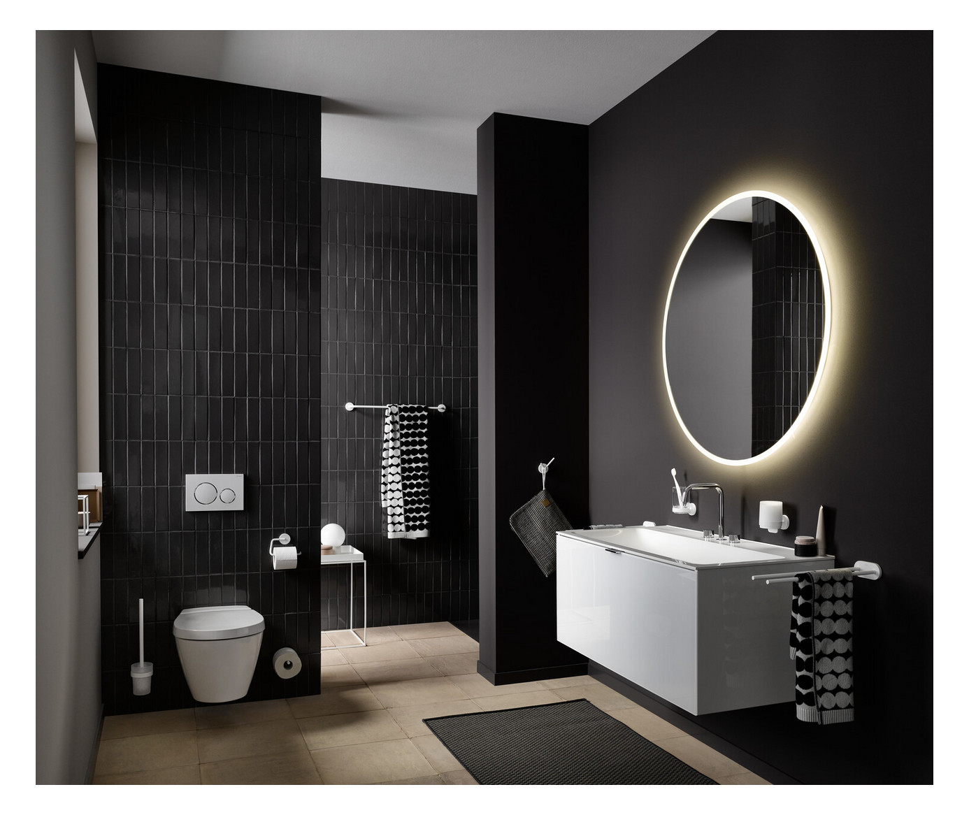 EMCO Doppel-Handtuchhaken Round 40mm, chrom