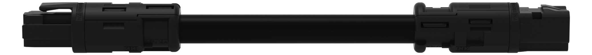 Systemverbindung 3p Serie 774 H05Z1Z1-F 3x1,5qmm L5000mm sw Buchse Stecker hfr