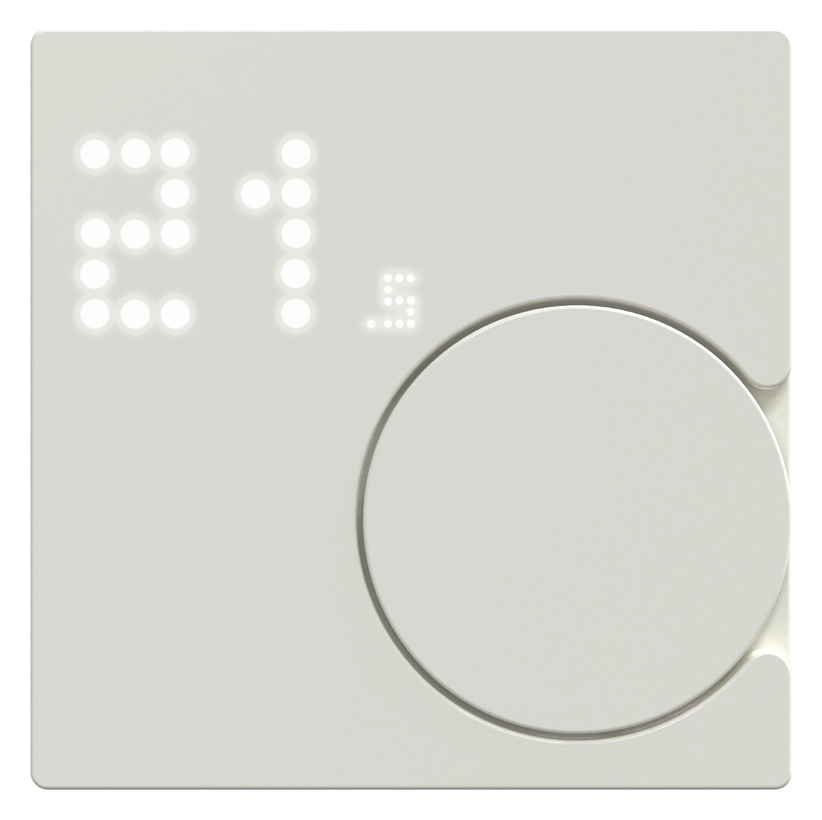 Raumtemperaturregler UP Zigbee polws glz Bedienelement Mit Vor-Ort Bedienung
