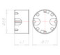 Hohlwanddose Ø68x41mm Kst rnd IP3X