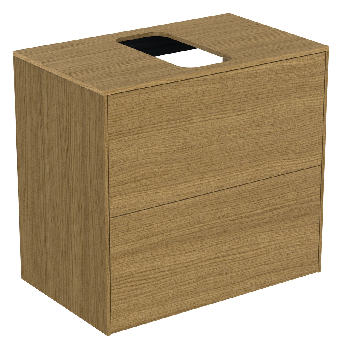 Ideal-Standard Waschtisch-Bundle Conca 07 mit WT-Unterschrank Eiche hell, Spiegel, Armatur