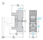 Relaissockel Steckanschl TS35 14Pins 27x80x74mm Hutschiene TH35
