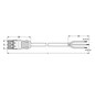 Systemverbindung 3p Serie 771 H05VV-F sw 2,5qmm 3x2,5qmm L7000mm Buchse fr.Ende
