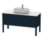 Duravit Waschtisch-Unterschrank Luv 133,8x57x74,3cm, 1 Schubkasten, 1 Auszug, stehend, Nachtblau Seidenmatt