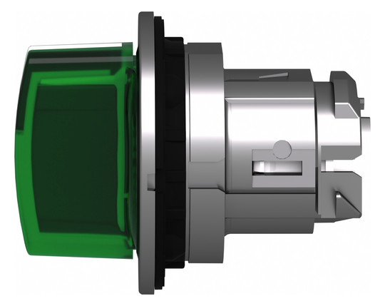 Knebelschalter 3stuf bel.b gn rnd Ø30,5mm Geeignet für Beleuchtung Tastend