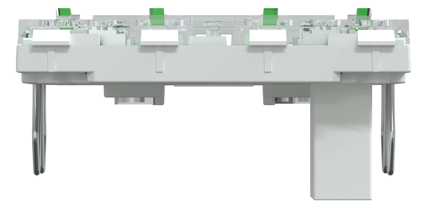 Bedienelement 2f ws f.Dimmeins m.LED-Anz Geeignet für Dimmeinsatz