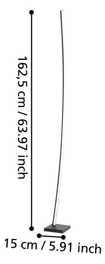 EGLO Stehleuchte PICACHA schwarz   99715 