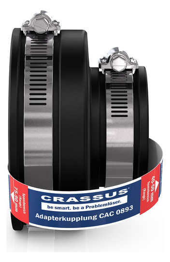 Crassus Adapterkupplung CAC 0893, 75-90/40-50 mm, 0,6 bar
