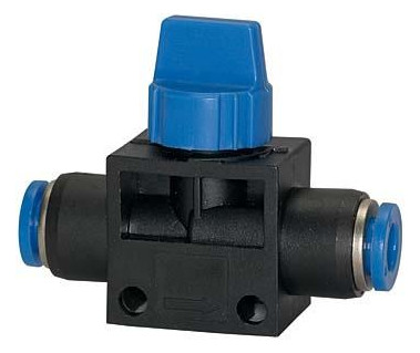 RIEGLER-Absperrventil Blaue Serie - 2xSteckverber D10