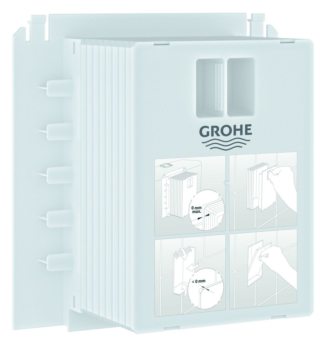 GROHE Revisionsschacht 40911 für Uniset Rapid SL für kleine Abdeckplatten