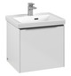 V&B Waschtisch-Unterschrank Subway 3.0 47,3x42,9x40,8cm, mit LED/Griff Aluminium glänzend, brilliant white