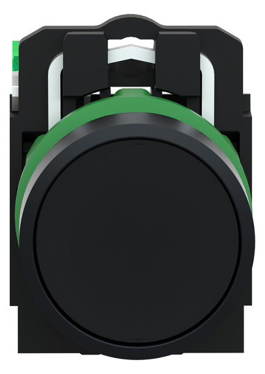 Drucktaster 1f sw rnd Ø22,5mm 1S IP30 fl Tastend