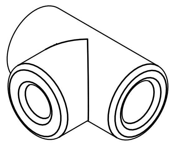 aquatherm Reduzier-T-Stück 63 x 32 x 63 mm, Muffenschweißverfahren