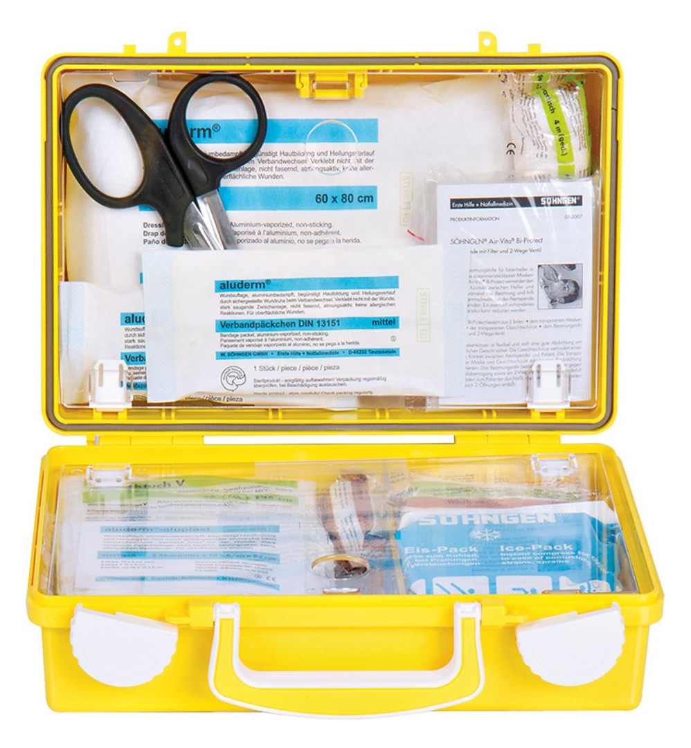 Bild Erste-Hilfe-Koffer Extra Handwerk, DIN 13157, gelb-3