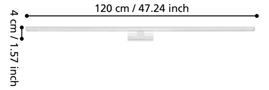 EGLO LED-WL L-1200 CHROM/SILBER    99297 