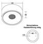 LED-Deckenanbauleuchte 14,2W 3000K IP20 1370lm ws Dimmung Phasenabschnitt