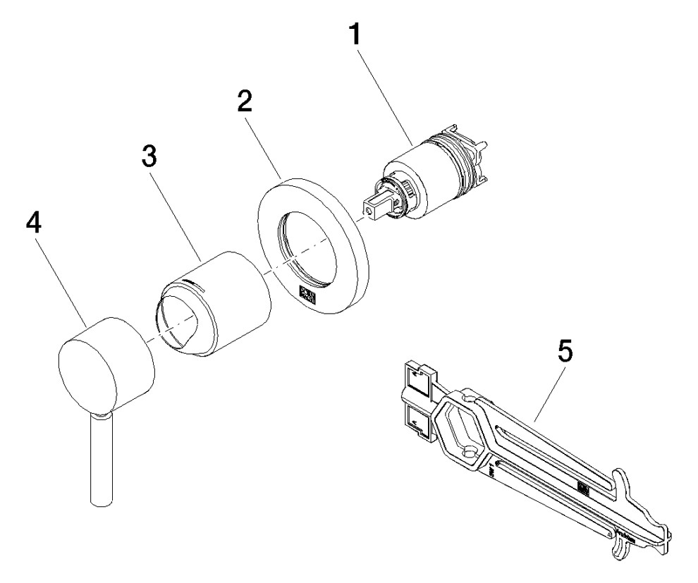 Dornbracht Fertigmontageset UP-Einhandmischer, mit Abdeckplatte d= 78mm, Bronze gebürstet
