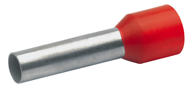 Aderendhülse 10qmm 18mm isol PP rt Cu Polypropylen (PP) verzinnt