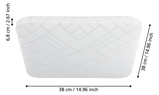 EGLO LED-Deckenleuchte 380x380    900613 