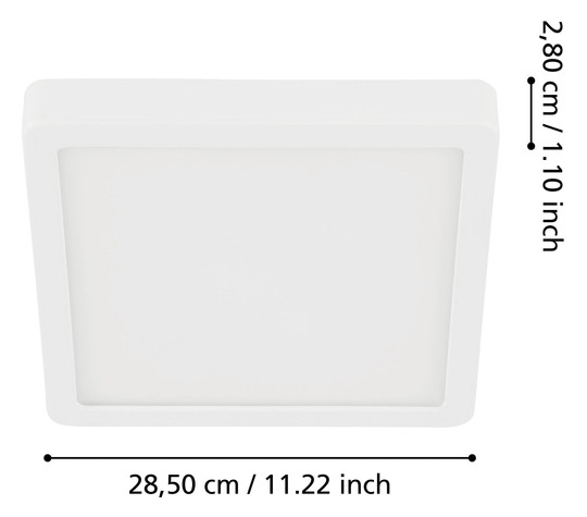 EGLO LED-Deckenleuchte 285x285     30893 