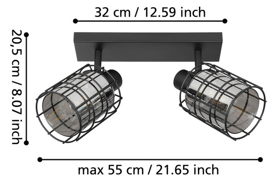 EGLO Balkenspot/2 E27              99712 