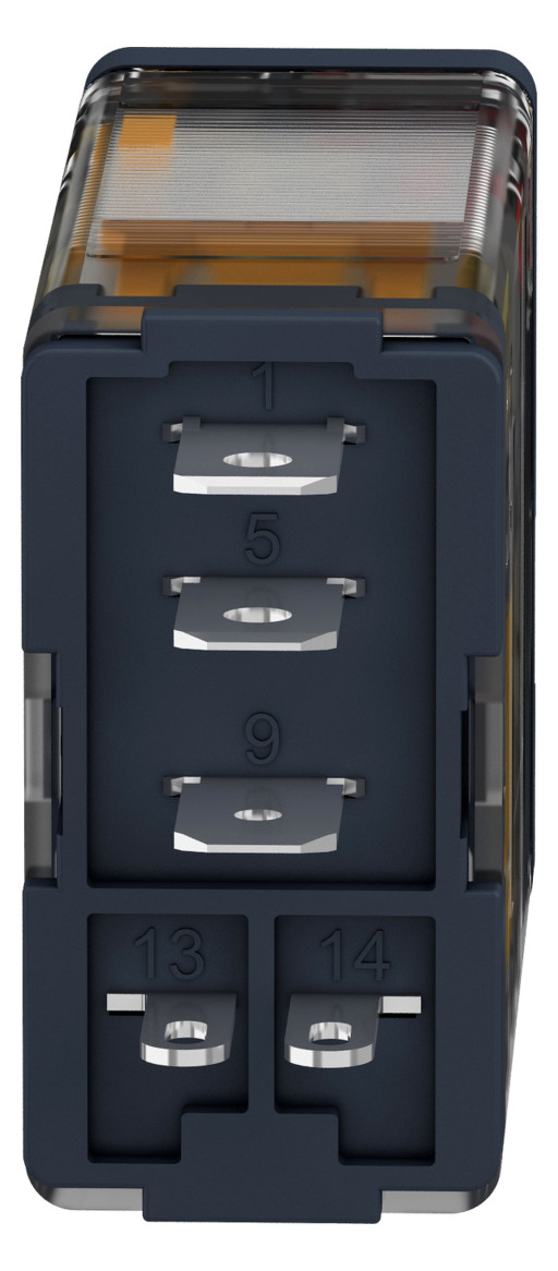 Schaltrelais 1W IP40 14x27x50mm Steckanschl
