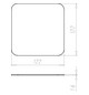 Schraubdeckel Kst 128x128mm quadrat Schraubdeckel