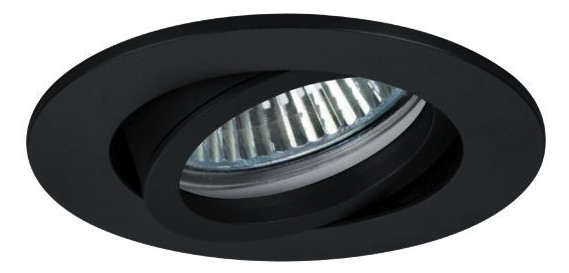 LED-Einbaustrahler 5W LOOP-R 3000K 410lm Konv 1LED Kst IP20 sw mt RF:hochglänzend