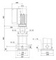 Grundfos Vertikale Kreiselpumpe CRNE3-5 A-P-A-V-HQQV 1x200-240 60HZ