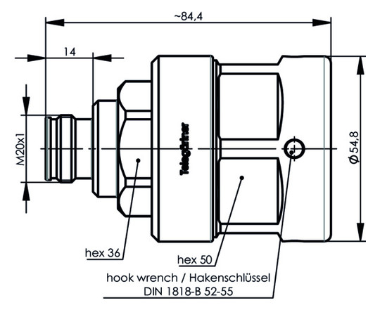4.3-10-Buchse Rundkabel 5 50Ohm