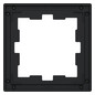Rahmen 1f ony-sw glz D-Life Glas f.GEB-K onyxschwarz Unterputzmontage