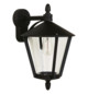 Wandanbauleuchte 75W HV sw IP44 E27 Ø260x415mm