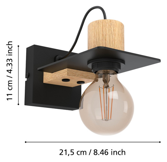 EGLO Wandleuchte/1 E27             43753 
