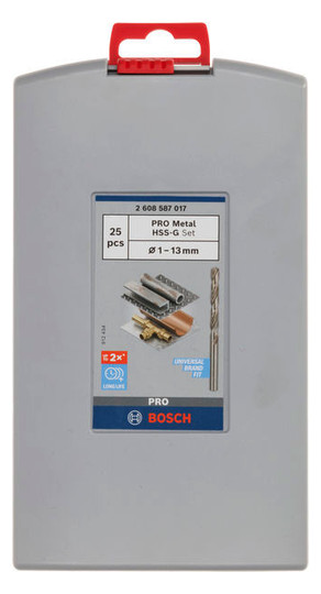 Bohrerset 25tlg Ø1-13mm HSS-G Box KstBox