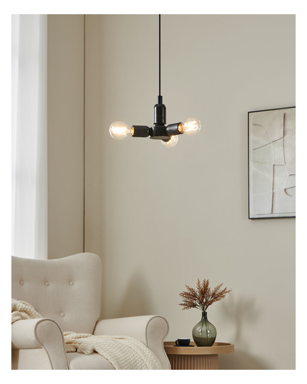 EGLO Pendelleuchten RUEDA schwarz  98279 