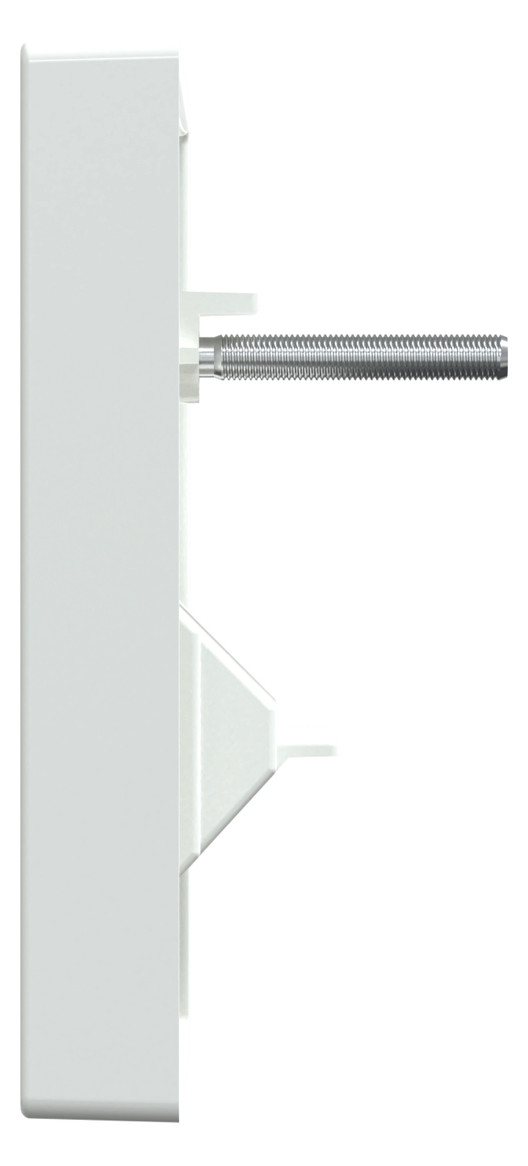Zentralplatte UAE/IAE 1f System M akws Schraubbef aktivweiß