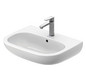 Duravit Waschtisch D-Code 60 x 46 cm, mit Hahnloch, Überlauf, Hahnlochbank, weiß